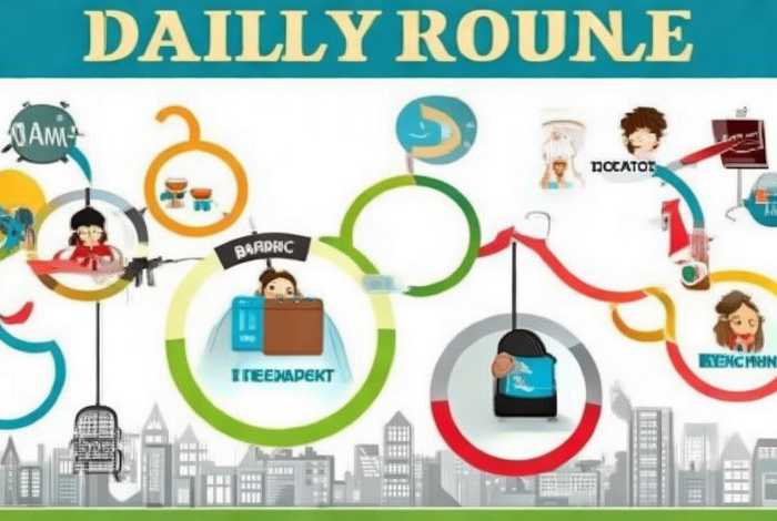 日常生活流程图；日常生活流程图模板