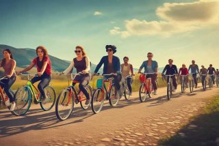 生活就像骑自行车不断前行、生活就像骑自行车只有不断前进