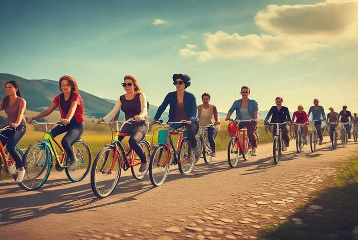 生活就像骑自行车不断前行、生活就像骑自行车只有不断前进