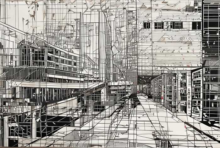 生活中的点线面照片手绘、生活中的点线面照片 图画