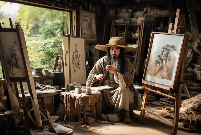 明代生活画，生活方式狂放不羁的明代画家