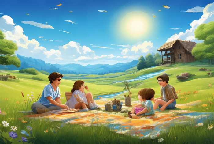 暑假生活诗配画（暑假生活诗配画图片）