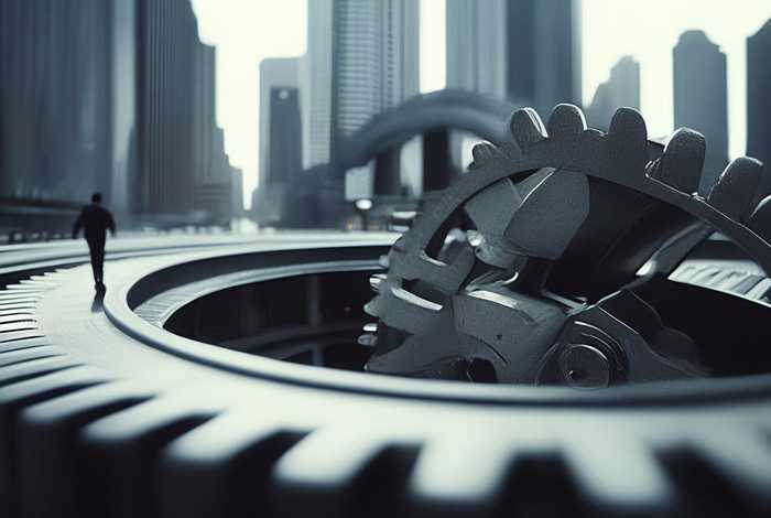 生活的齿轮推着你一步步前行，齿轮般的生活