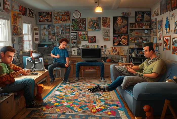 生活大爆炸第一季4；生活大爆炸第一季4个宅男是住在一起吗？