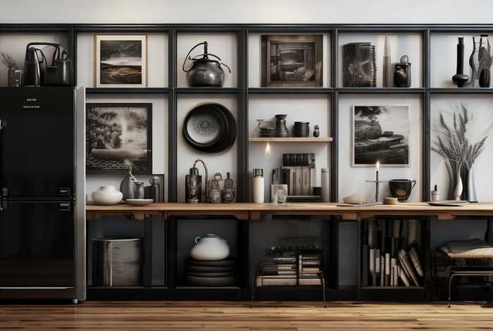 生活用品黑白装饰画（生活用品黑白装饰画怎么画）