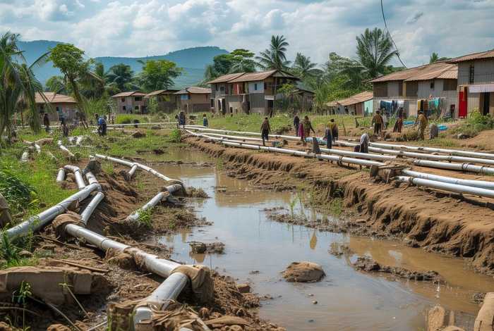 农村生活污水管网不断完善；农村生活污水管网不断完善的原因