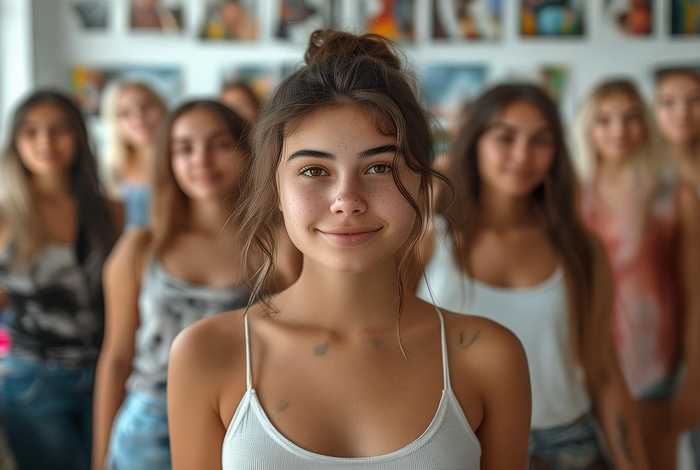 女生素颜艺考成功 艺考生女生颜值普遍高