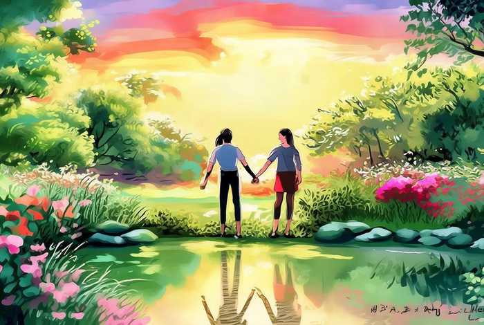 牵手国寿绘画教程 - 牵手国寿绘画图画大全