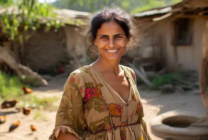 农村生活照女，农村女生活照片头像素颜高清