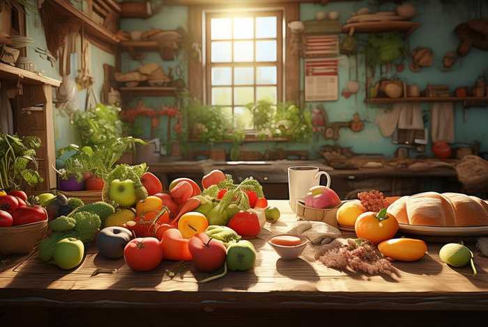 生活场景画、生活场景色彩画