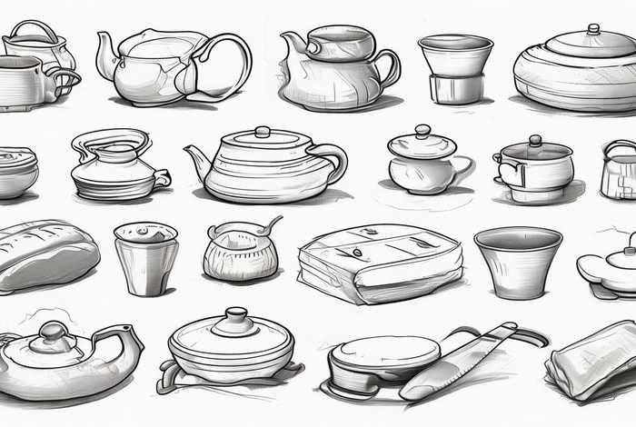 生活用品手绘线描画，生活用品手绘线描画教程