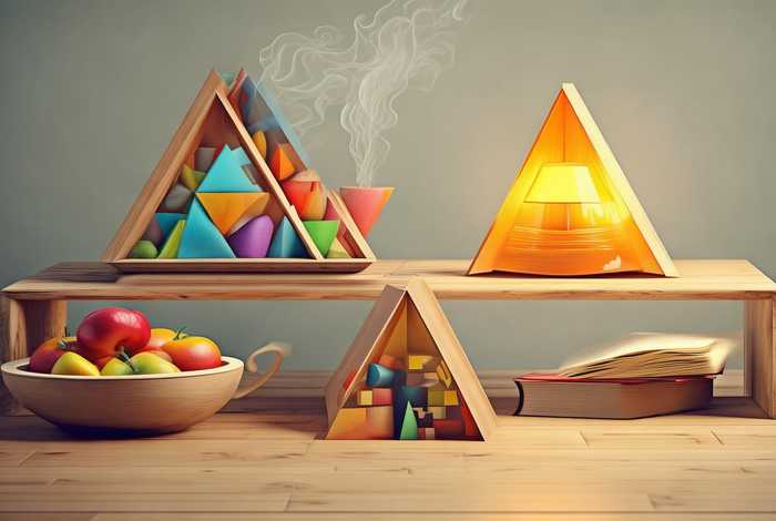 三角形的生活用品简笔画（三角形日常生活用品简笔画）