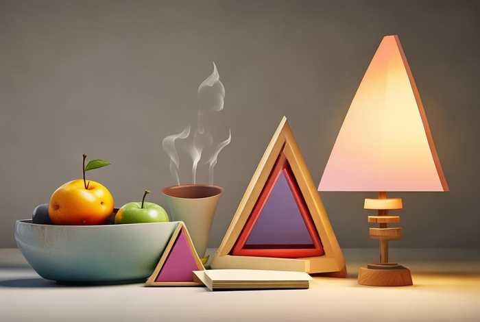 三角形的生活用品简笔画（三角形日常生活用品简笔画）