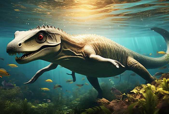 生活在水中恐龙种类图片，生活在水中的恐龙图片