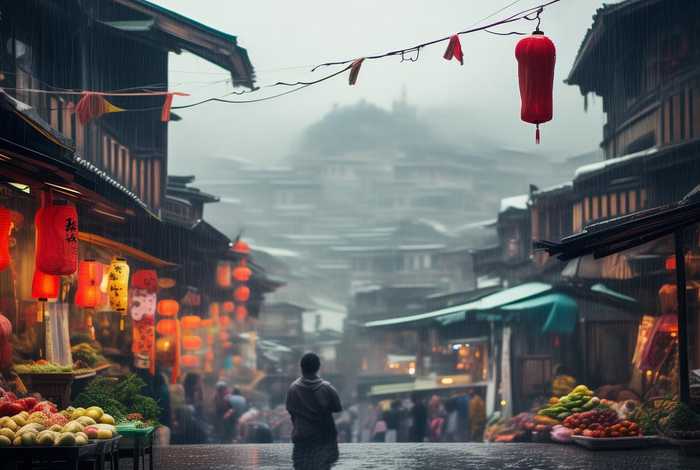 山城生活烟火气实录；山城烟雨