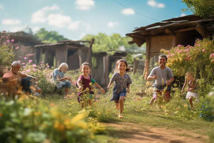 人民生活安居乐业图片 人民安居乐业的幸福生活图片