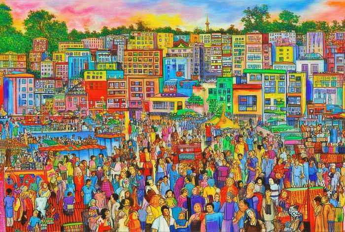 生活多样性为题 生活多样性主题绘画