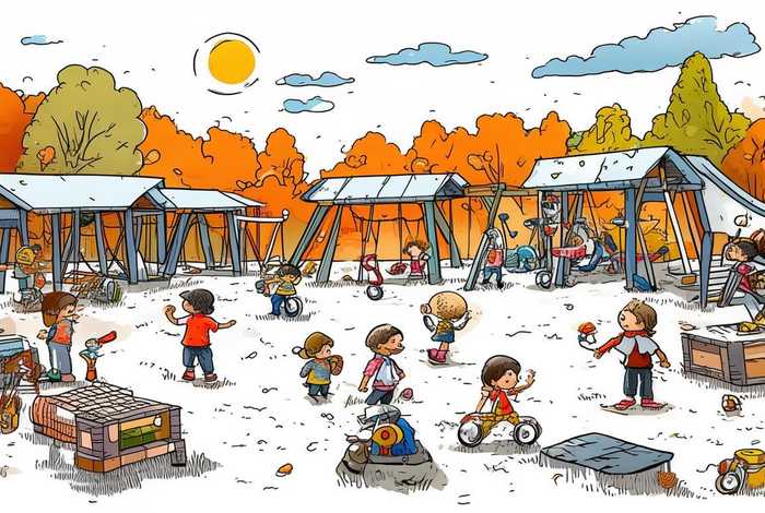 生活区幼儿园图片 生活区幼儿园图片简笔画