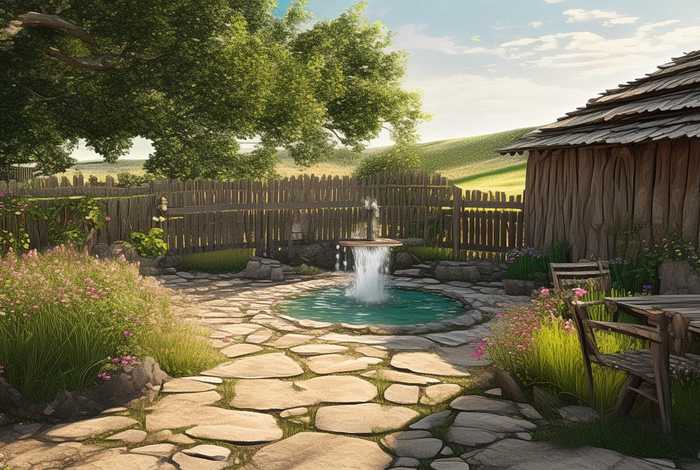 生活在农村的好处就是有个院子；生活在农村的好处就是有个院子英语