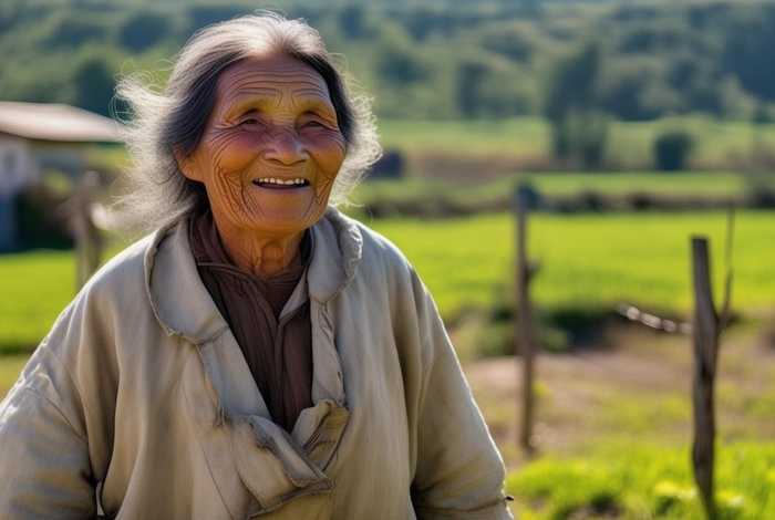 农村生活照老太太穿棉袄照片（农村生活中老太婆的图片）