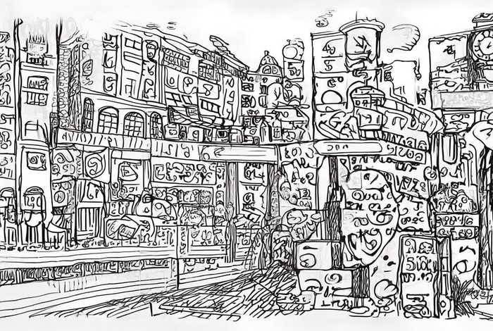 生活中带数字的图片；生活中带数字的图片简笔画