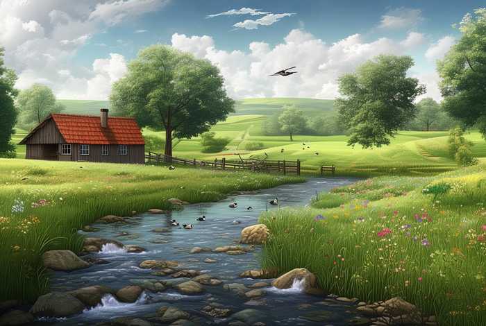 农村生活照片风景图片；农村生活照片风景图片大全