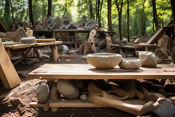 木石生活;木石生产 木石生活;木石生产