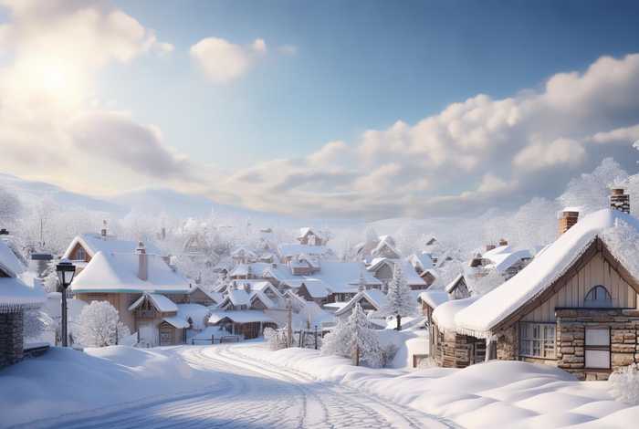 生活中的雪景、现实生活中的雪景