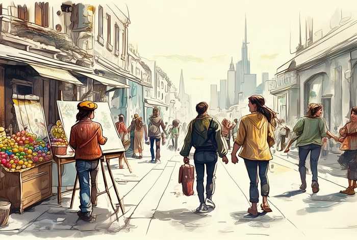 生活素描100字，生活素描200字作文