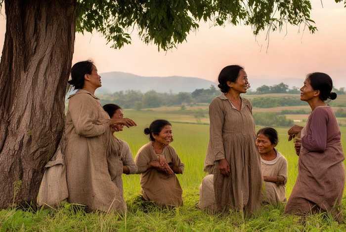 农村妇女闲聊图片（农村妇女闲聊图片高清）