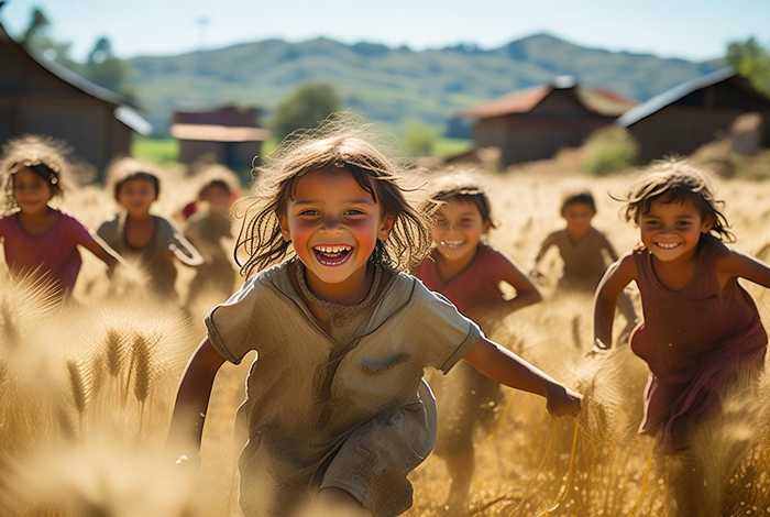 农村儿童生活文案；农村儿童生活文案短句