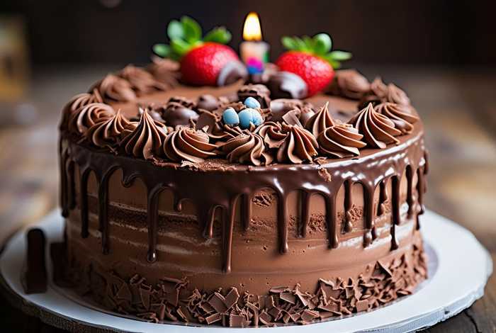 巧克力生日蛋糕图片、巧克力生日蛋糕图片大全
