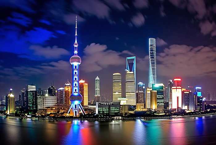 浦东夜景；浦东夜景图片