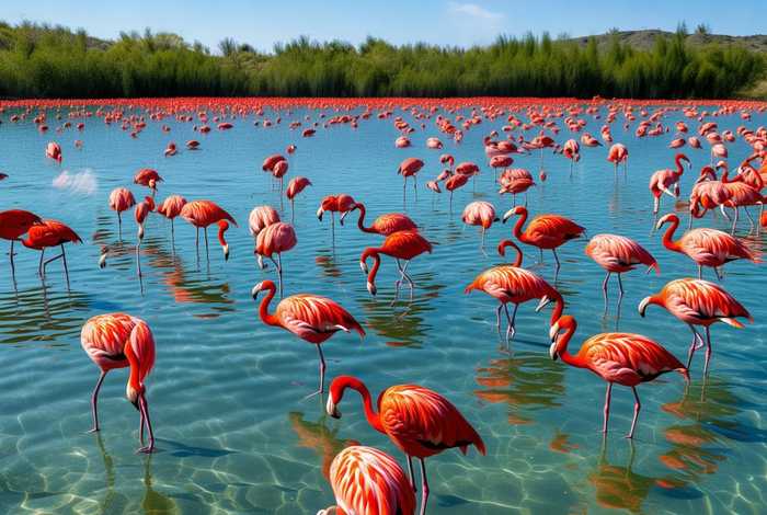 南湖火烈鸟习性，火烈鸟栖息在什么湖