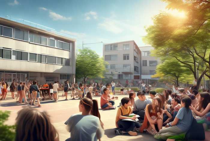 描写初中校园生活的作文；描写初中校园生活的作文600字