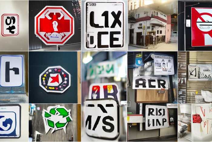 日常生活中英文字母的标志图片，日常生活中英文字母的标志图片及缩写