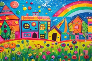 七彩生活儿童画、七彩生活儿童画一年级