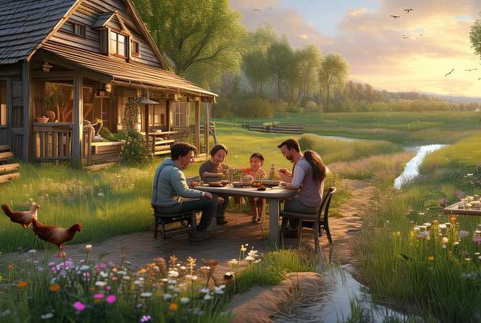 惬意的农家田园生活；惬意的农家田园生活图片