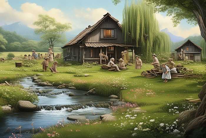 农村生活照片配文案（农村生活照片的描述及感受）