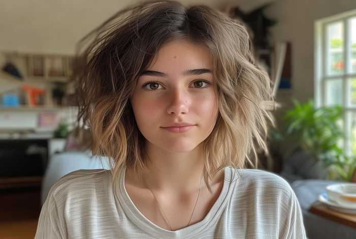 女生生活照普通 女生生活照普通发型图片