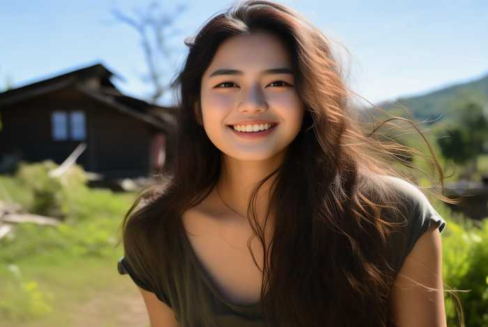 农村漂亮美女生活照，农村漂亮美女生活照片