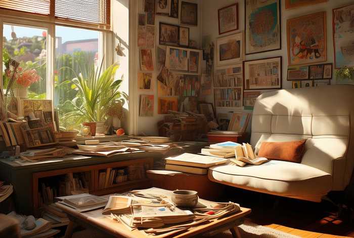 生活的一角，生活的一角绘画