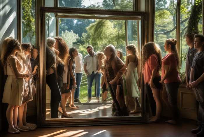 生活像一面镜子全句；生活像一面镜子全句摘抄