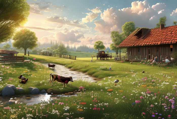 描写农庄惬意生活的句子 描写农庄惬意生活的句子有哪些