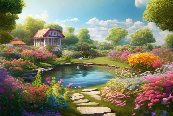 生活花园图片，生活花园图片素材