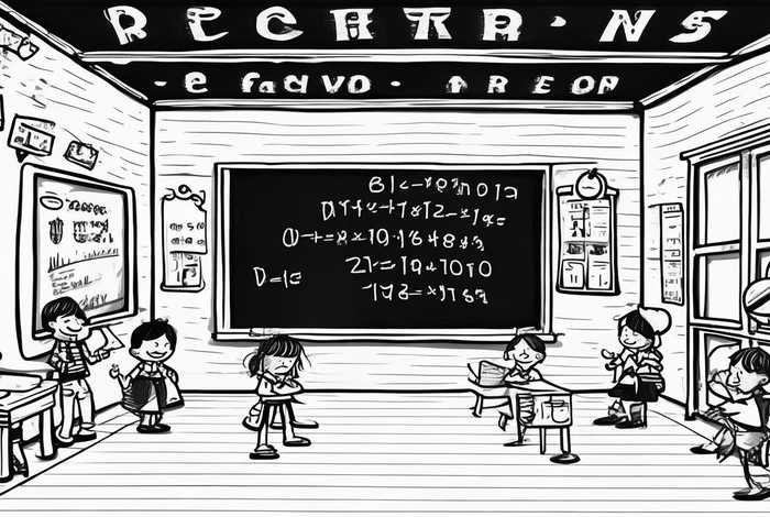 生活中的除法手抄报黑白版 - 生活中的除法手抄报黑白版图片