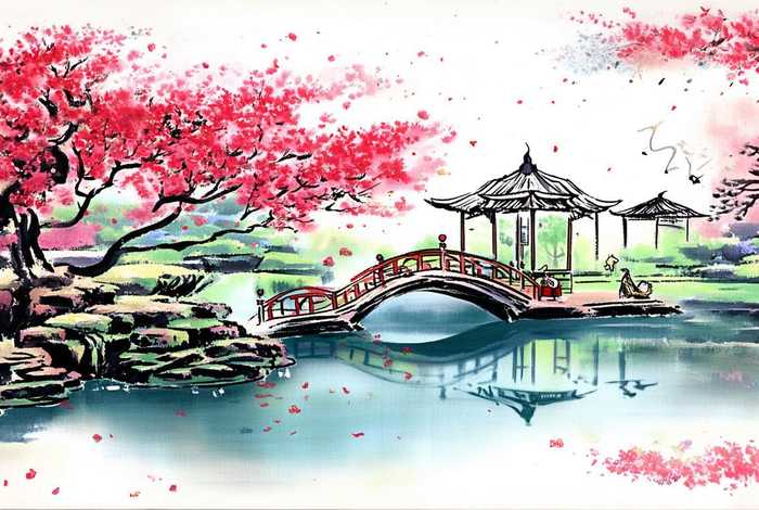 生活国画小品；生活国画小品图片