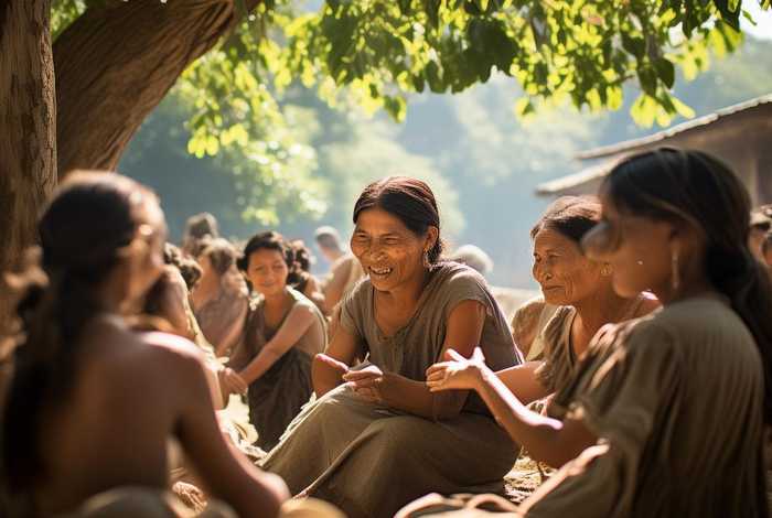 农村妇女聊天的图片 农村妇女聊天图片大全