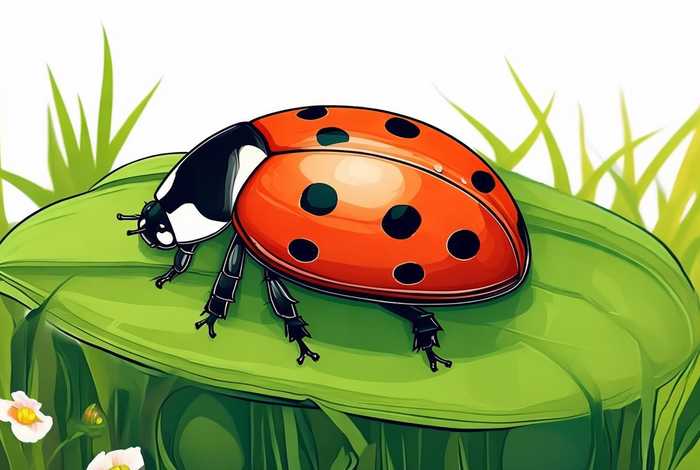 七星瓢虫的特点和生活特征图片 - 七星瓢虫的特点和生活特征图片简笔画