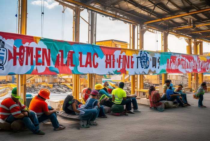 施工现场工人生活区标语；施工现场工人生活区标语怎么写